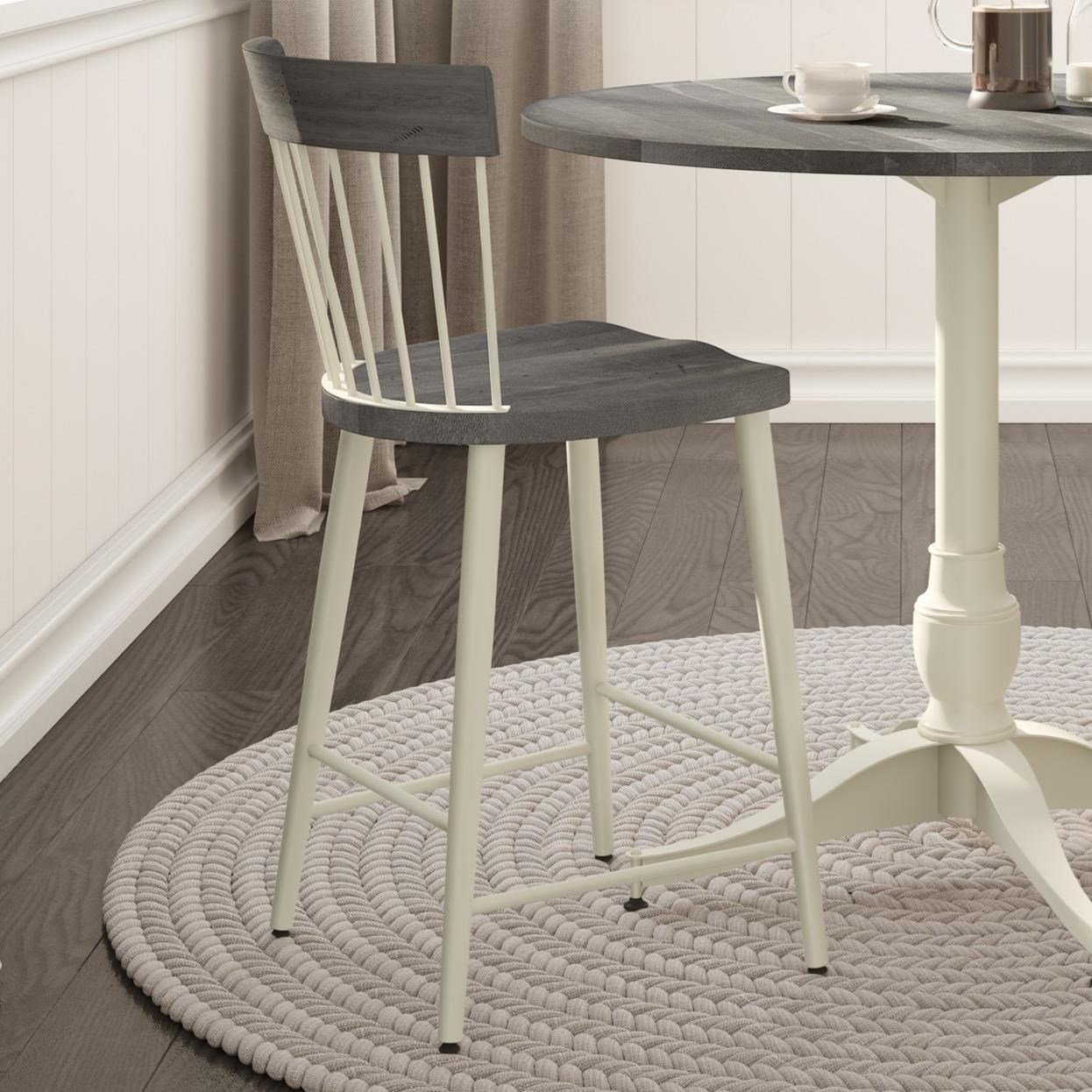 Amisco Farmhouse 4022726 Customizable 26" Angelina Counter Stool